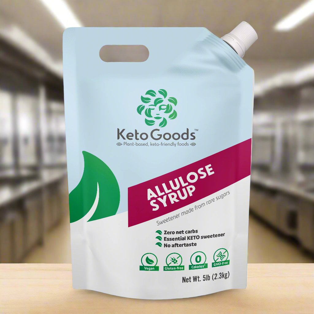 KG-AL-L-5.0 KetoGoods Allulose Syrup zero calorie sweetener front of packaging #KG-AL-L-5.0